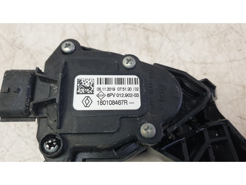 Recambio de potenciometro pedal para renault clio v (b7_) 1.0 lpg (b7mt) referencia OEM IAM 180108467R  