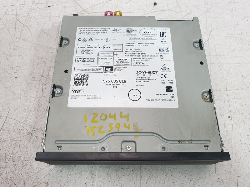 Recambio de modulo electronico para seat arona fr referencia OEM IAM 575035816  