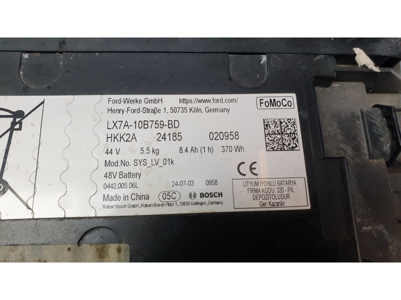 Recambio de bateria para ford focus iv (hn) 1.0 ecoboost referencia OEM IAM LX7A10B759BD  