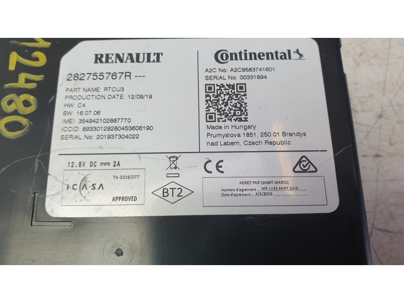 Recambio de modulo electronico para renault kangoo express (fw0/1_) z.e. (fw0z, fw1z) referencia OEM IAM 282755767R  