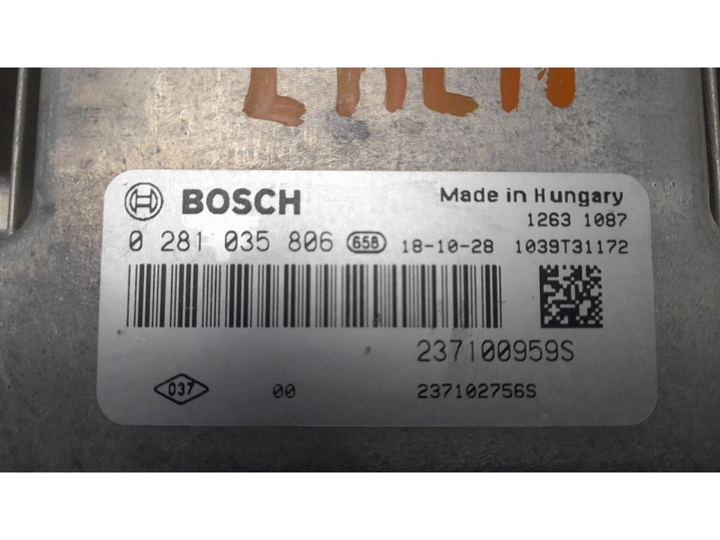 Recambio de centralita motor uce para renault captur limited referencia OEM IAM 237100959S  