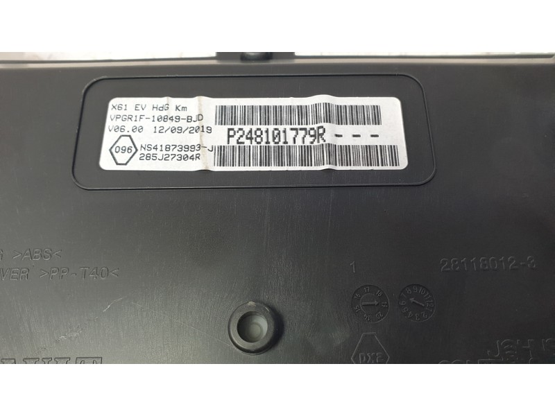 Recambio de cuadro instrumentos para renault kangoo express (fw0/1_) z.e. (fw0z, fw1z) referencia OEM IAM 285J27304R  
