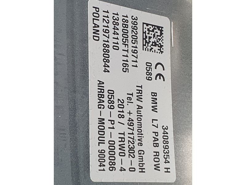 Recambio de kit airbag para bmw 3 (f30, f80) 330 e referencia OEM IAM 51458063191  