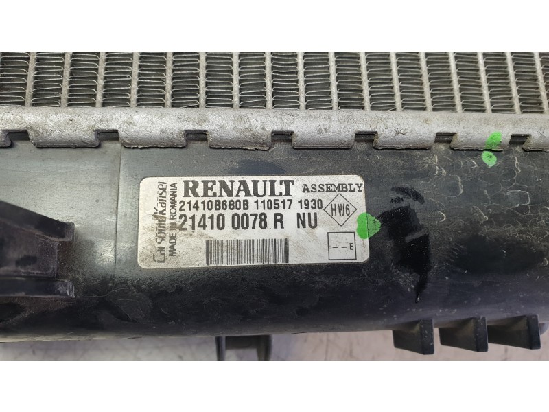 Recambio de radiador agua para dacia duster (hs_) 1.2 tce 125 referencia OEM IAM 214107326R  11415002007/DA226R002/58444/550516A