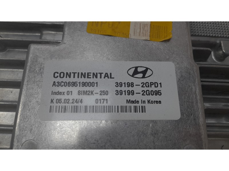 Recambio de centralita motor uce para hyundai i30 (pde, pd, pden) 2.0 n referencia OEM IAM 391982GPD1  
