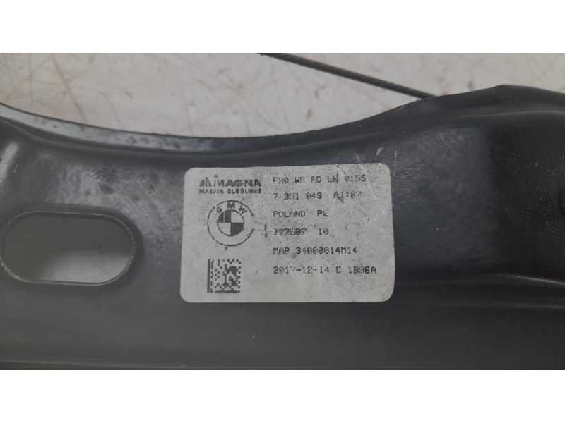 Recambio de elevalunas trasero izquierdo para bmw 3 (f30, f80) 330 e referencia OEM IAM 7351049  106063321