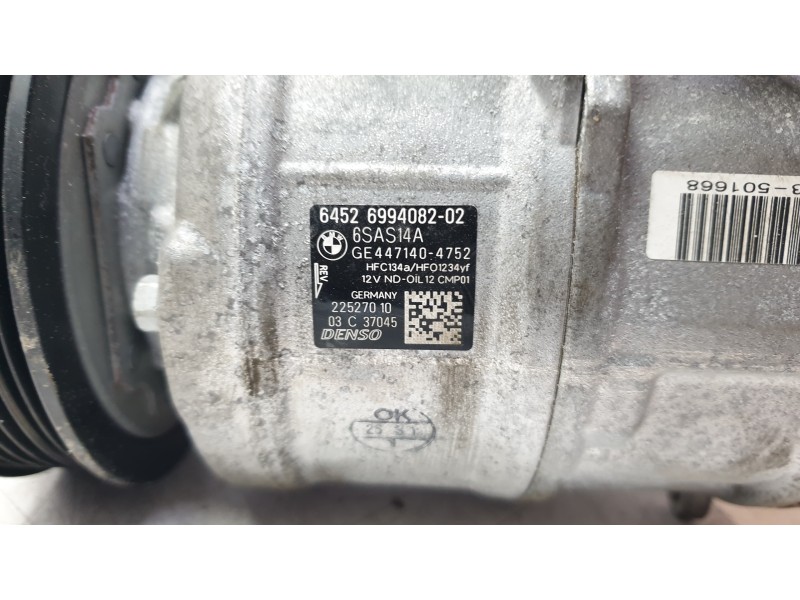 Recambio de compresor aire acondicionado para bmw x4 (g02, f98) xdrive 30 i referencia OEM IAM 64526994082  /-//-//-//-//-//-//C