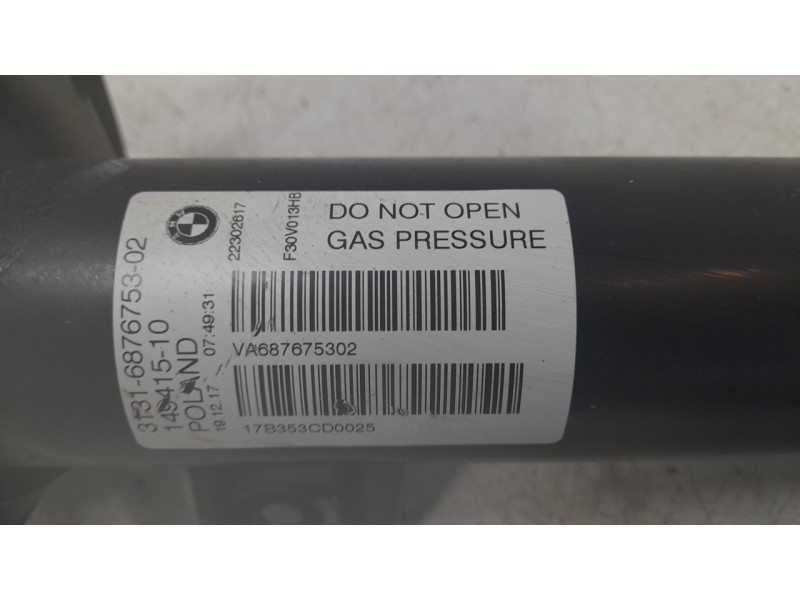 Recambio de amortiguador delantero derecho para bmw 3 (f30, f80) 330 e referencia OEM IAM 31316876753  
