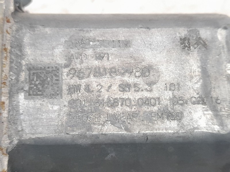 Recambio de elevalunas trasero derecho para peugeot 308 style referencia OEM IAM 9816273480  