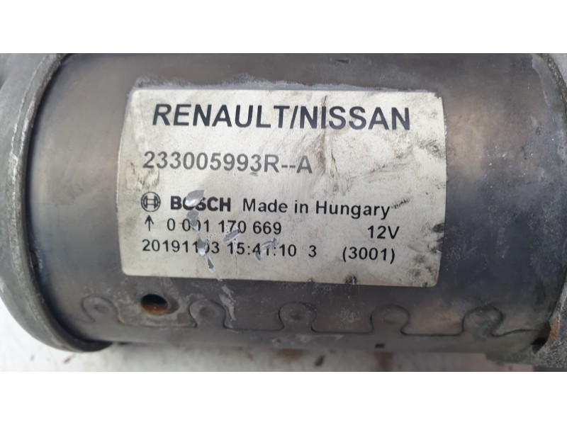 Recambio de motor arranque para renault clio v (b7_) 1.0 lpg (b7mt) referencia OEM IAM 233005993R  