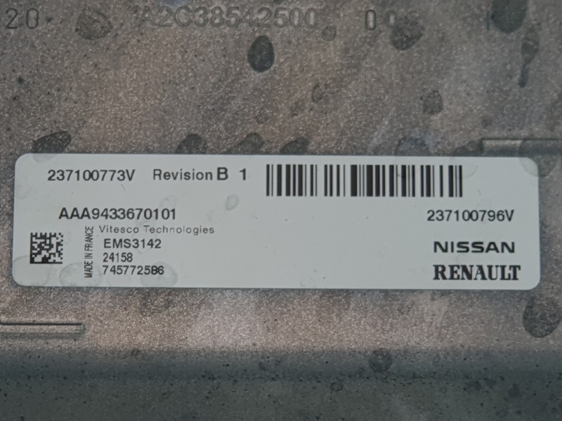 Recambio de centralita motor uce para renault clio v referencia OEM IAM 237100796V 237100773V 