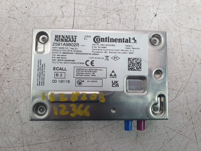 Recambio de modulo electronico para renault clio v referencia OEM IAM 2591A9802R  