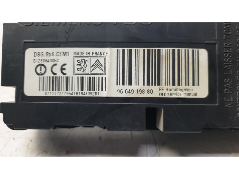 Recambio de modulo electronico para citroën c5 iii break (rw_) 2.0 hdi 140 referencia OEM IAM 9664919880  