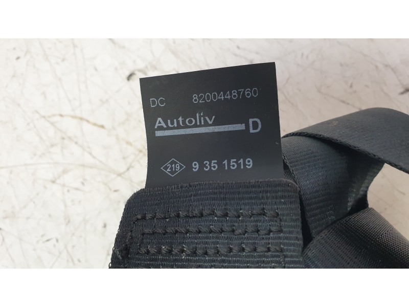 Recambio de cinturon seguridad delantero derecho para renault kangoo express (fw0/1_) z.e. (fw0z, fw1z) referencia OEM IAM 82004