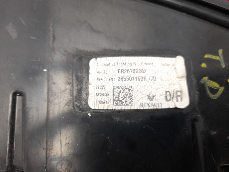 Recambio de piloto trasero derecho para renault megane iv sport tourer (k9a/m/n_) 1.3 tce 140 (k9nb) referencia OEM IAM 26550115