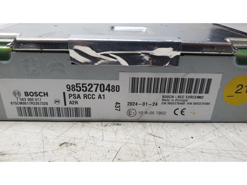 Recambio de sistema navegacion gps para citroën c3 aircross ii van (2c_, 2r_) puretech 82 referencia OEM IAM 9855270480  