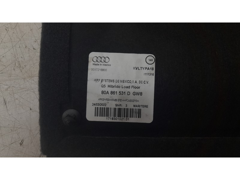 Recambio de bandeja trasera para audi q5 sportback (fyt) 35 tdi referencia OEM IAM 80A861531D  