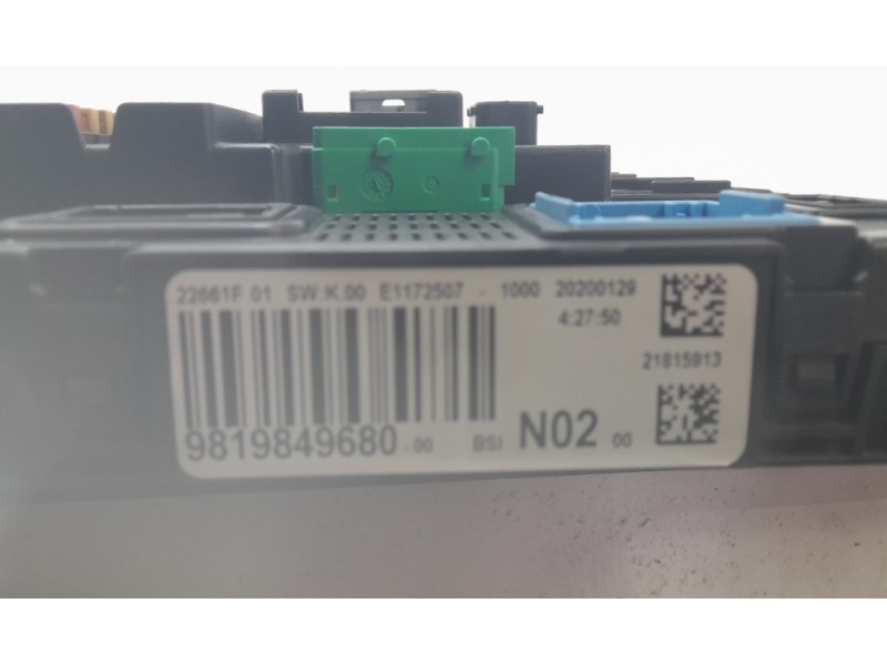 Recambio de caja reles / fusibles para citroën c-elysee (dd_) 1.5 bluehdi 100 referencia OEM IAM 9819849680  