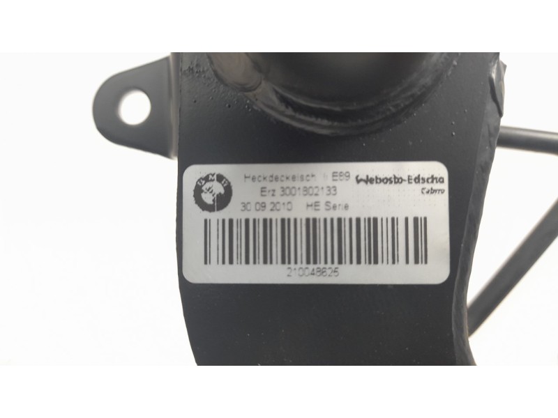 Recambio de bisagra izquierda tapa maleta para bmw z4 roadster (e89) sdrive 23i referencia OEM IAM 3001802133  