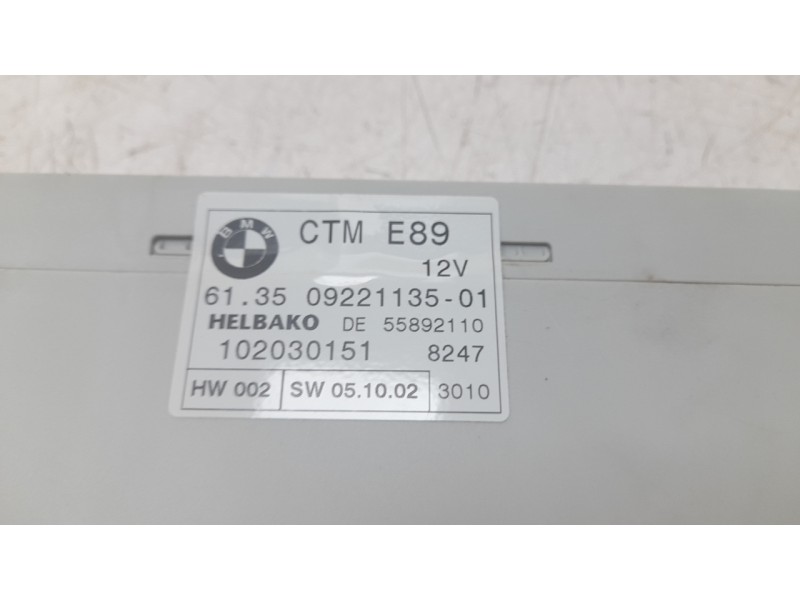 Recambio de modulo electronico para bmw z4 roadster (e89) sdrive 23i referencia OEM IAM 09221135  