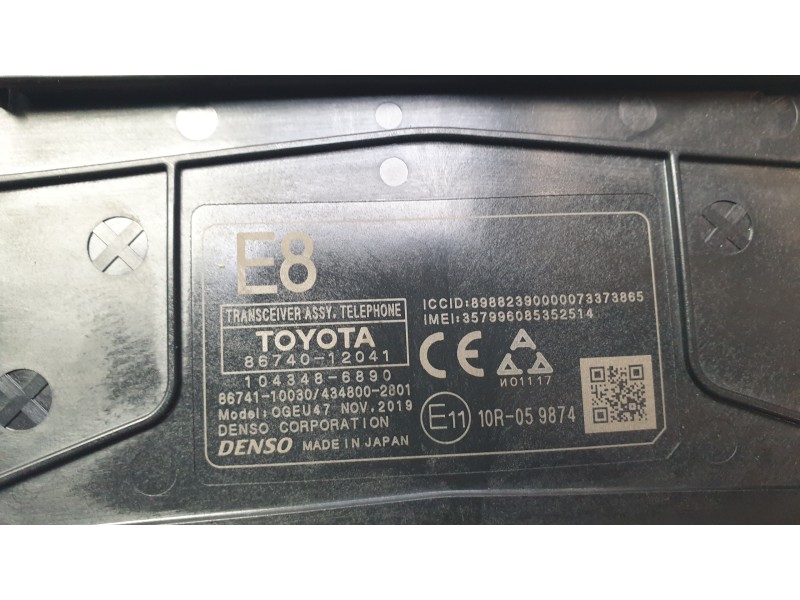 Recambio de modulo electronico para toyota corolla station wagon (_e21_) 2.0 hybrid (mzeh12) referencia OEM IAM 8674012041  