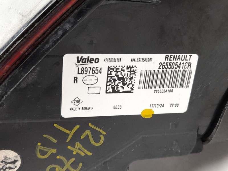 Recambio de piloto trasero derecho para dacia duster iii eco-g 100 essential referencia OEM IAM 265505416R  