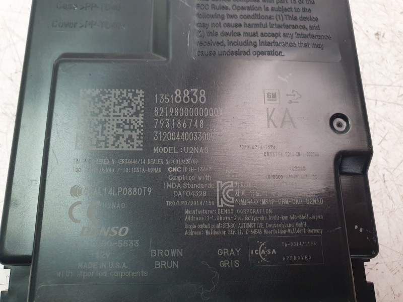 Recambio de modulo electronico para opel insignia b grand sport (z18) 2.0 (68) referencia OEM IAM 13518838  