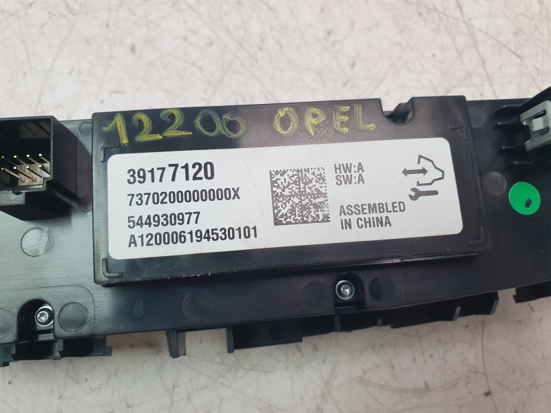 Recambio de mando climatizador para opel insignia b grand sport (z18) 2.0 (68) referencia OEM IAM 39177120  