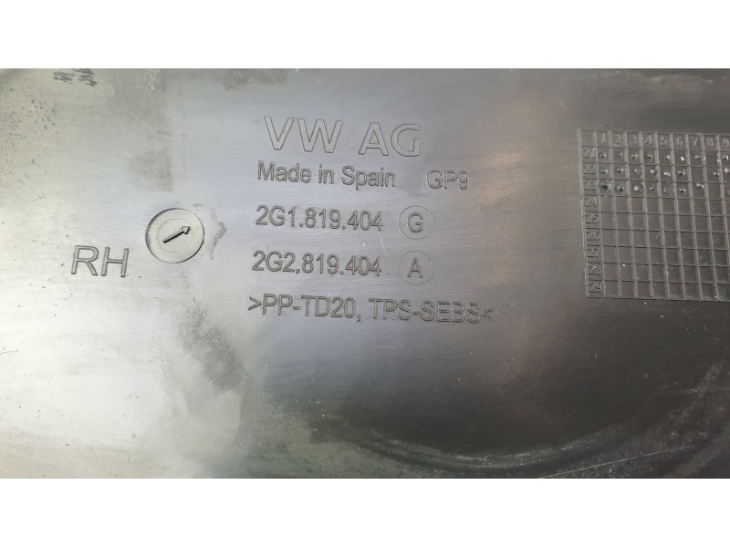 Recambio de torpedo para volkswagen polo vi (aw1, bz1, ae1) 1.0 tsi referencia OEM IAM 2G1819403G  