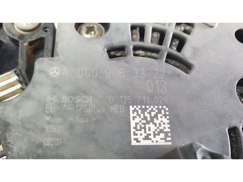 Recambio de alternador para mercedes-benz clase cla (w117) cla 200 cdi (117.308) referencia OEM IAM 0009063322 548484 ALF260401H