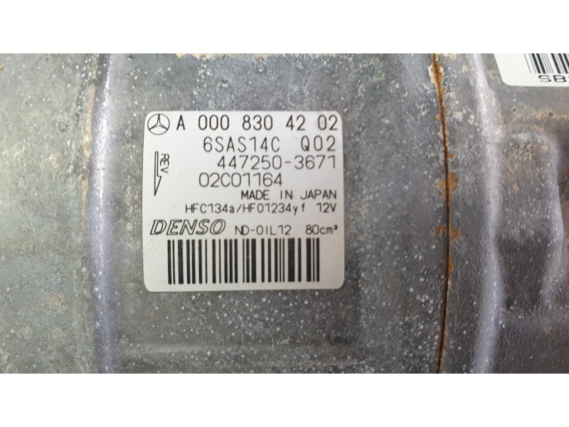 Recambio de compresor aire acondicionado para mercedes-benz b-klasse (bm 247) b 180 referencia OEM IAM 0008304202 320231 
