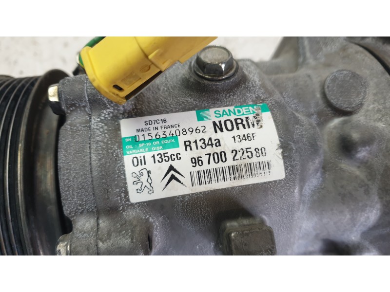 Recambio de compresor aire acondicionado para citroën c5 iii break (rw_) 2.0 hdi 140 referencia OEM IAM 9670022580  