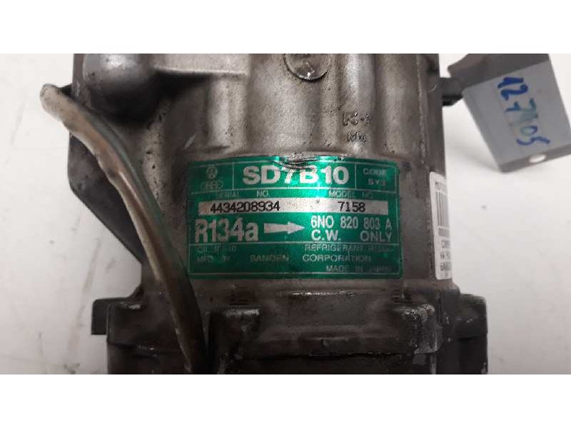 Recambio de compresor aire acondicionado para volkswagen polo berlina (6n1) referencia OEM IAM 6N0820803A 32066 7158