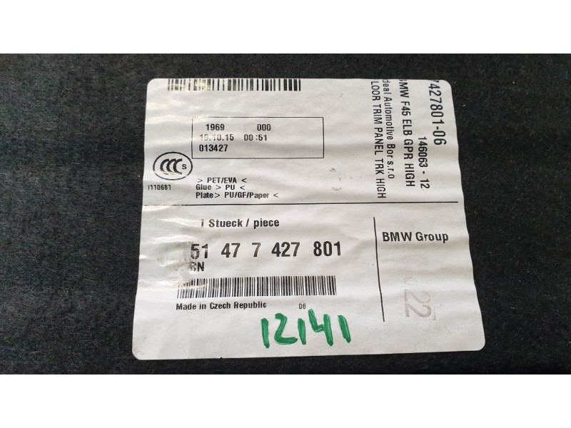 Recambio de bandeja trasera para bmw 2 active tourer (f45) 218 d referencia OEM IAM 51477427801  