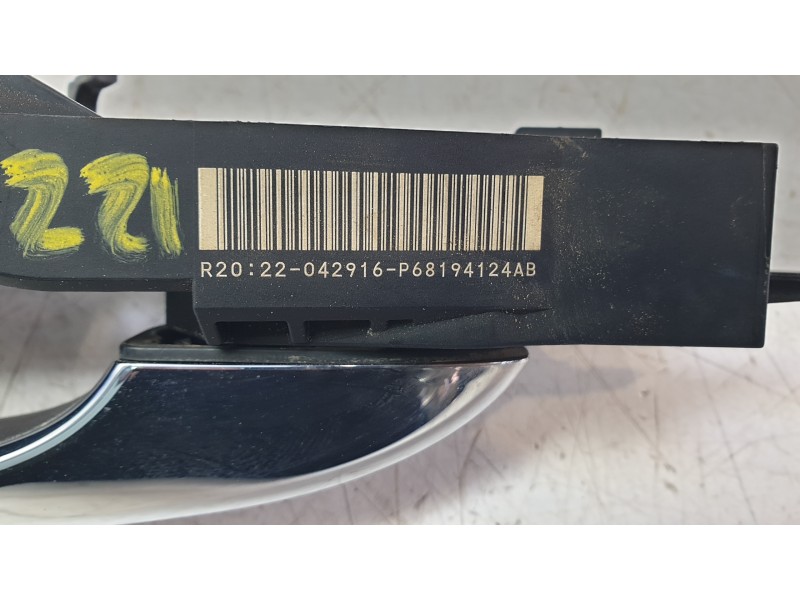 Recambio de maneta exterior trasera derecha para maserati levante suv (m161) 3.0 d q4 referencia OEM IAM P68194124AB  