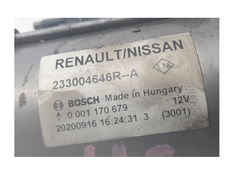 Recambio de motor arranque para nissan juke (f16_) dig-t 117 referencia OEM IAM 233004646R  ARF880001BS