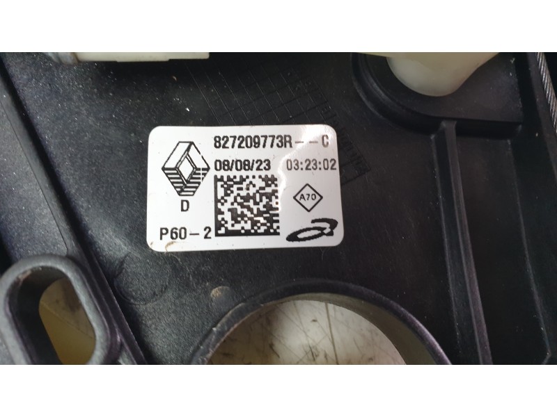 Recambio de elevalunas trasero derecho para renault clio v (b7_) tce 90 (b7mt) referencia OEM IAM 827209773R  