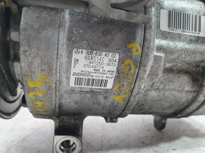 Recambio de compresor aire acondicionado para mercedes-benz clase a berlina (bm 177) a 200 d (117.112) referencia OEM IAM A00083