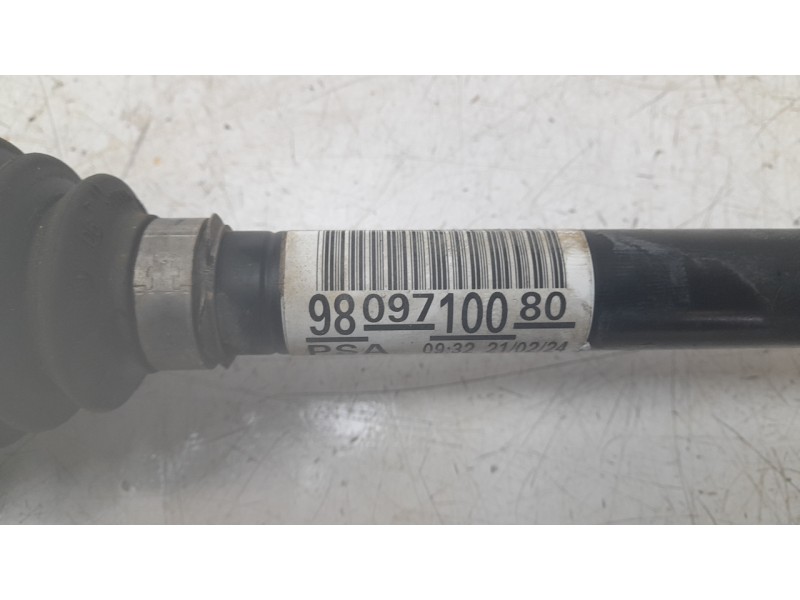 Recambio de transmision delantera derecha para citroën c3 aircross ii van (2c_, 2r_) puretech 82 referencia OEM IAM 9809710080  