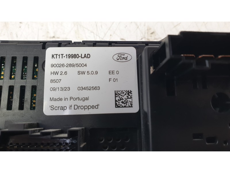 Recambio de mando climatizador para ford transit connect v408 furgoneta/monovolumen 1.5 ecoblue referencia OEM IAM KT1T19980  
