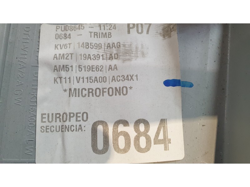 Recambio de moldura para ford transit connect v408 furgoneta/monovolumen 1.5 ecoblue referencia OEM IAM 2006677  