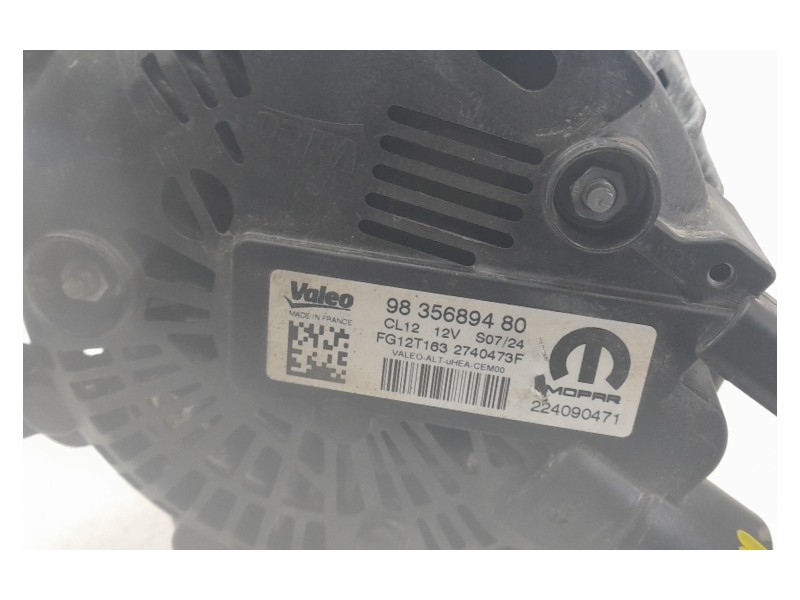 Recambio de alternador para citroën c3 aircross ii van (2c_, 2r_) puretech 82 referencia OEM IAM 9835689480  ALF101551HQ
