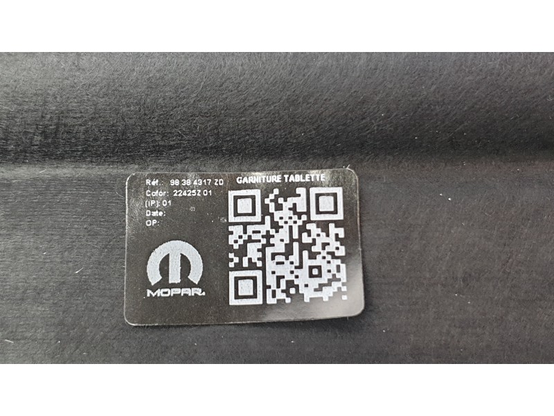 Recambio de bandeja trasera para peugeot 408 ii (fp_, f3_, fm_) puretech 130 referencia OEM IAM 98384317Z  