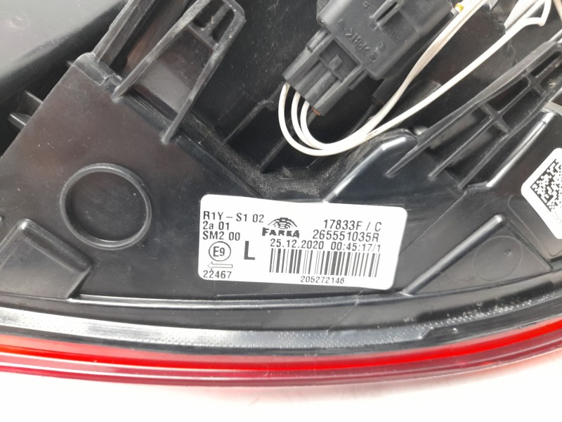 Recambio de piloto trasero izquierdo para renault clio v (b7_) 1.0 lpg (b7mt) referencia OEM IAM 265551035R  103F18140771/160185