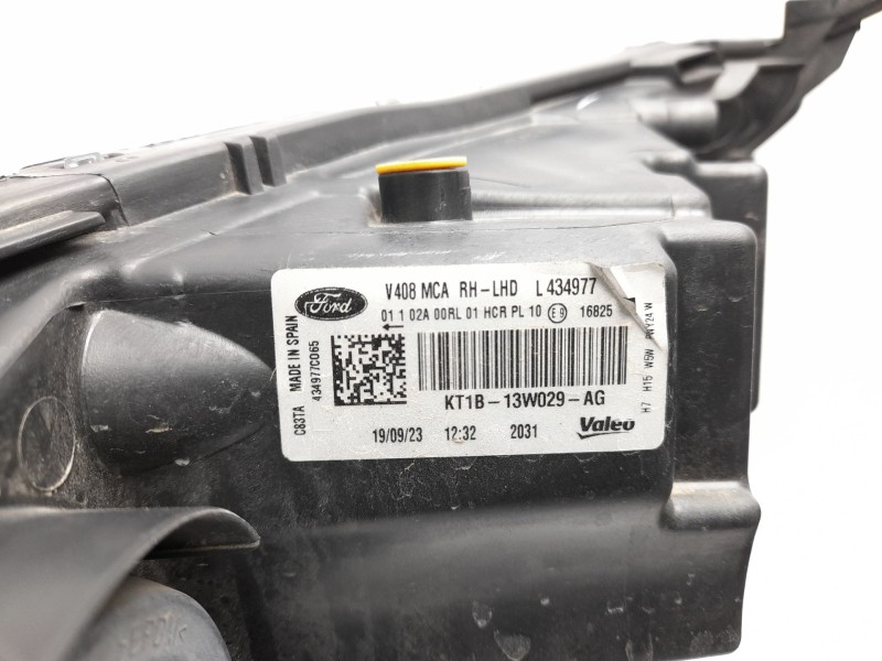 Recambio de faro derecho para ford transit connect v408 furgoneta/monovolumen 1.5 ecoblue referencia OEM IAM KT1B13W029AG  10110
