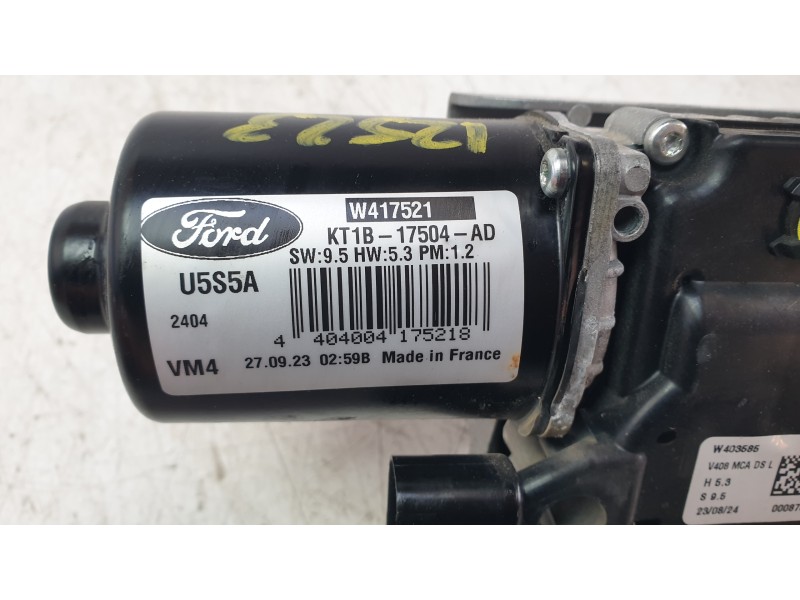 Recambio de motor limpia delantero para ford transit connect v408 furgoneta/monovolumen 1.5 ecoblue referencia OEM IAM KT1B17504