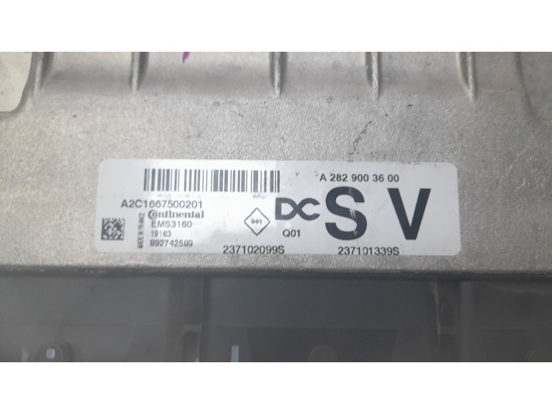 Recambio de centralita motor uce para renault megane iv sport tourer (k9a/m/n_) 1.3 tce 140 (k9nb) referencia OEM IAM 2829003600