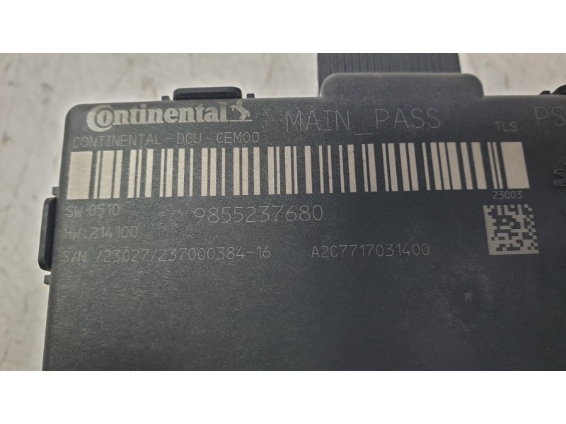 Recambio de modulo electronico para peugeot 408 ii (fp_, f3_, fm_) puretech 130 referencia OEM IAM 9855237680  