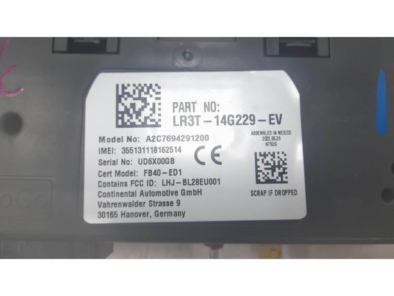 Recambio de modulo electronico para ford mustang convertible gt referencia OEM IAM LR3T14G087EV  