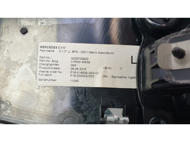 Recambio de aireador central para mercedes-benz clase cla (w117) cla 200 cdi (117.308) referencia OEM IAM 3006700800  